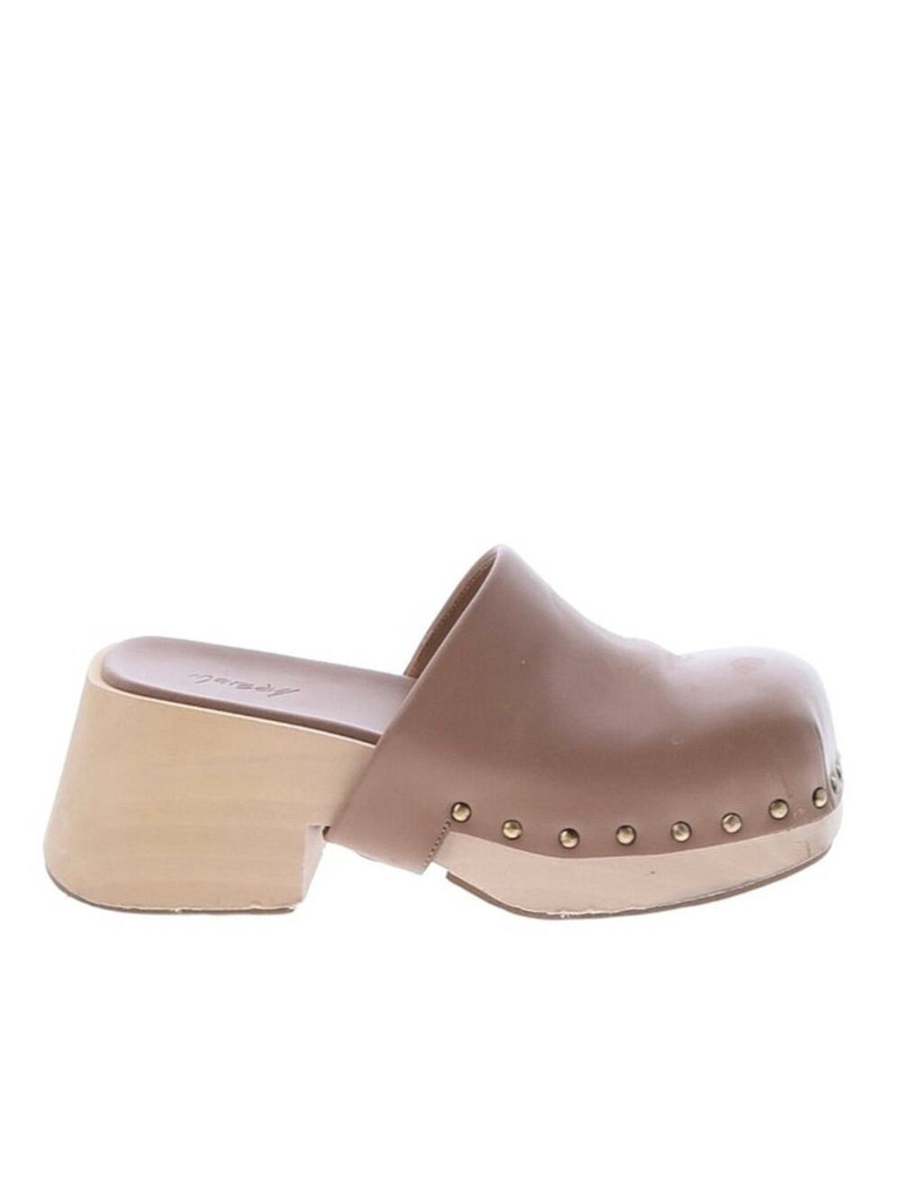 Marsèll Bottone Clogs Hazelnut Leather Size 38 Platform Mules